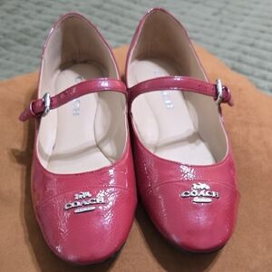 Coach Red/Fuchsia Mary Jane Shoes